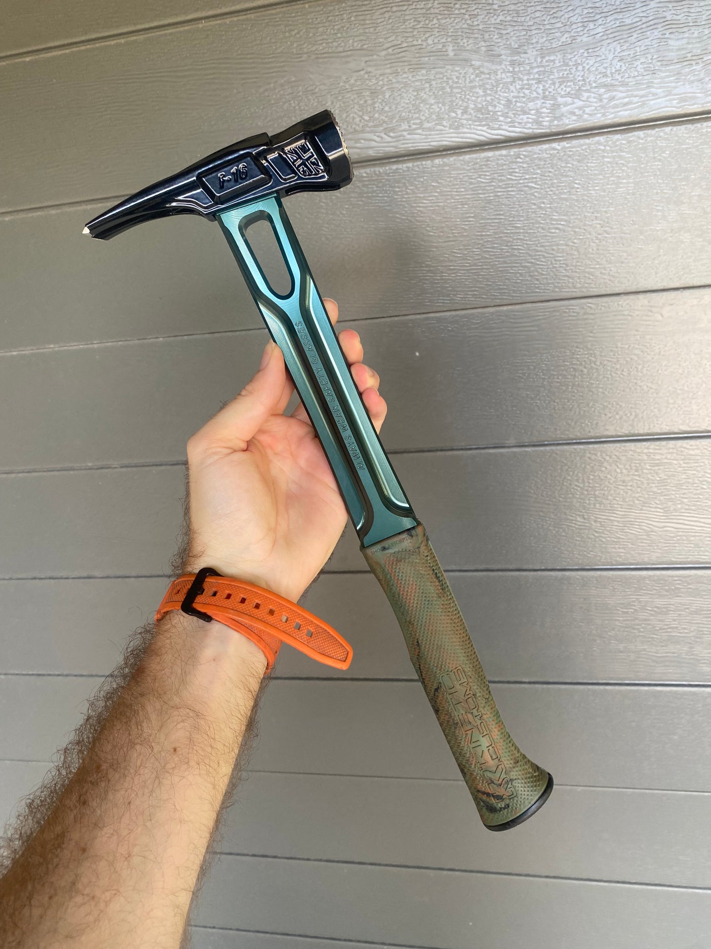 John Cena Holding a Milled Face Complete Raptor Hammer! Black - Military Green - Camo