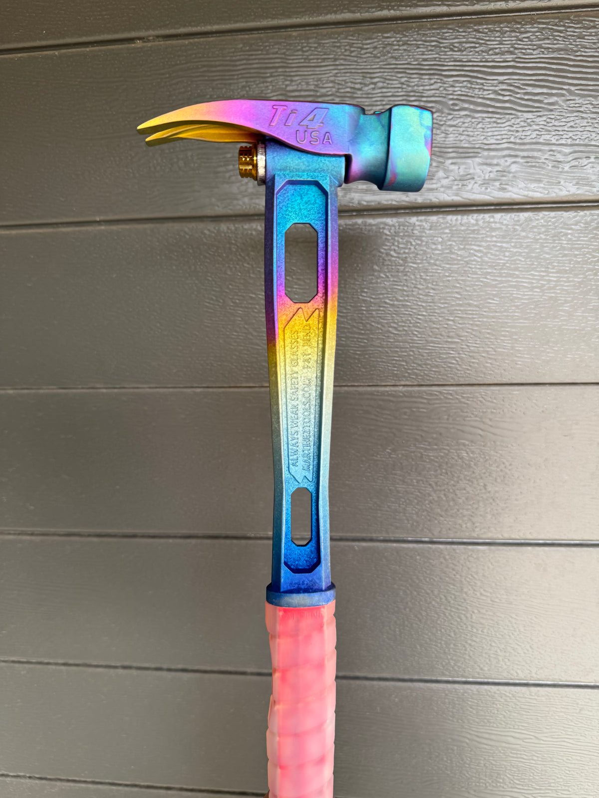 Ti4 Titanium Head M1 Handle Rainbow Martinez