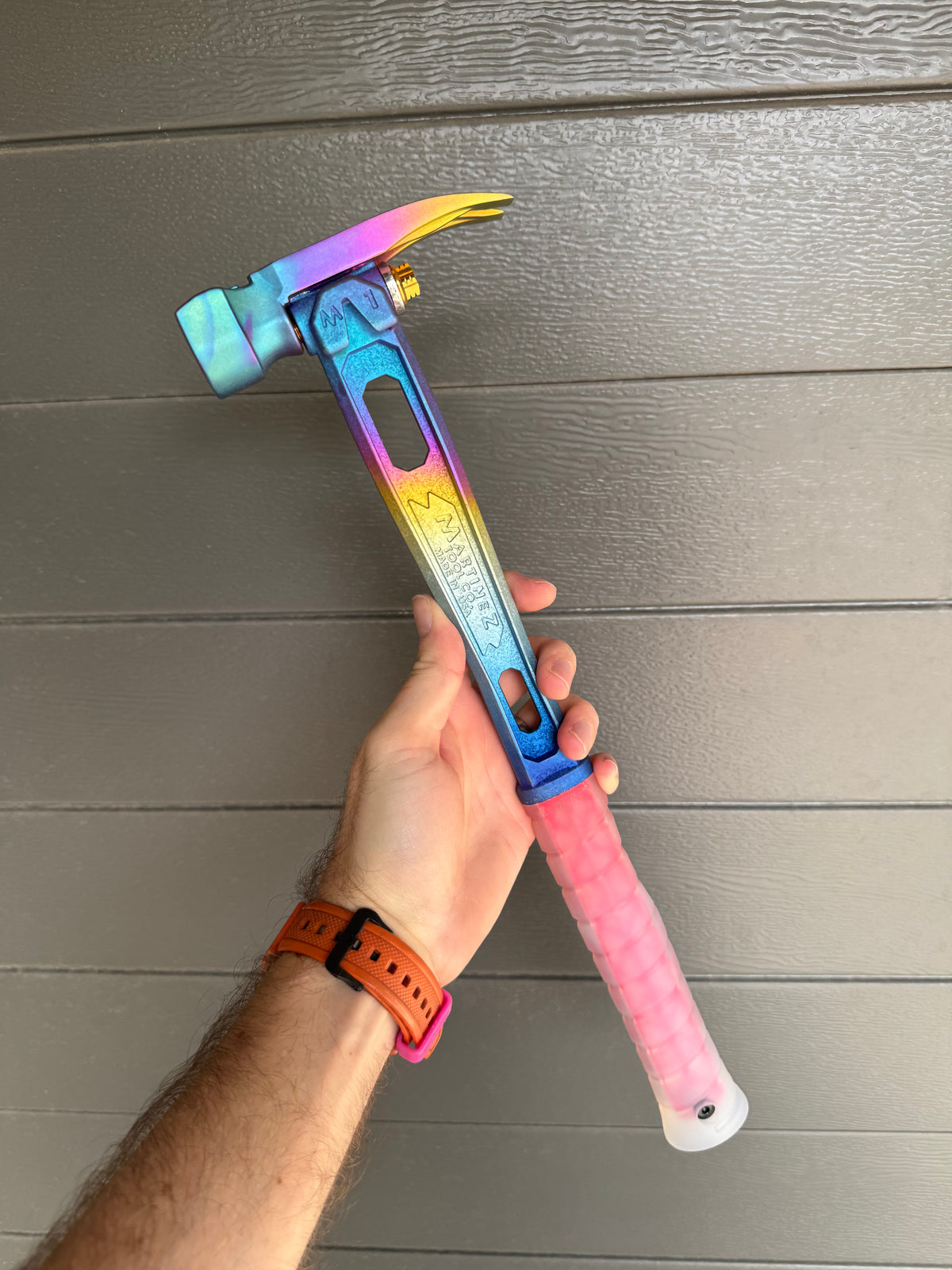 Ti4 Titanium Head M1 Handle Rainbow Martinez
