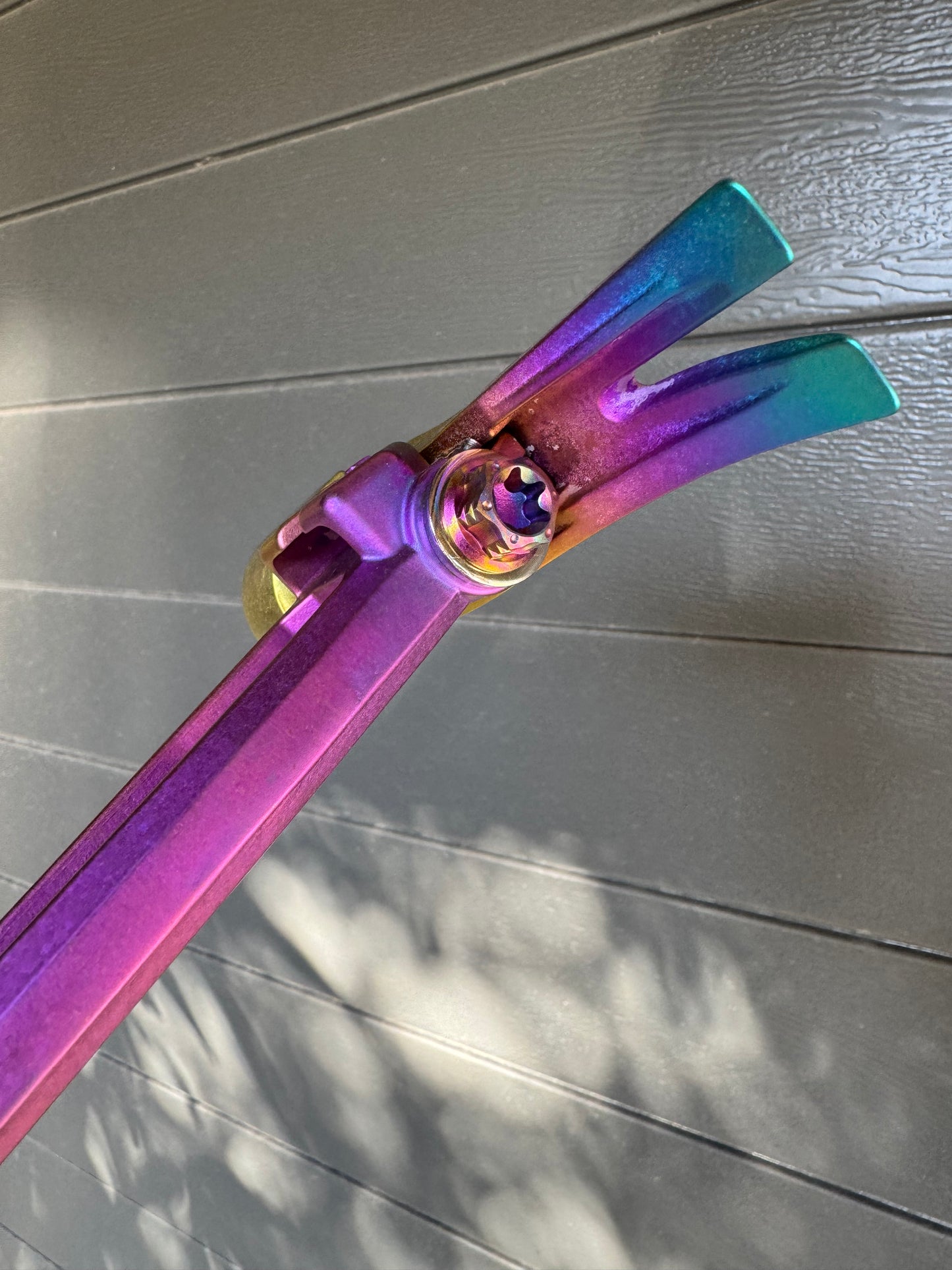 Martinez M4 - Purple with Rainbow Ti4 titanium head